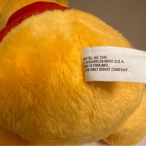 Vintage Disney's Winnie The Pooh 1994 Teddy Bear Plush With Honey Pot Mattel 12’ - Picture 11 of 11